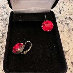 Sabika Radiant Red Crystal Earrings